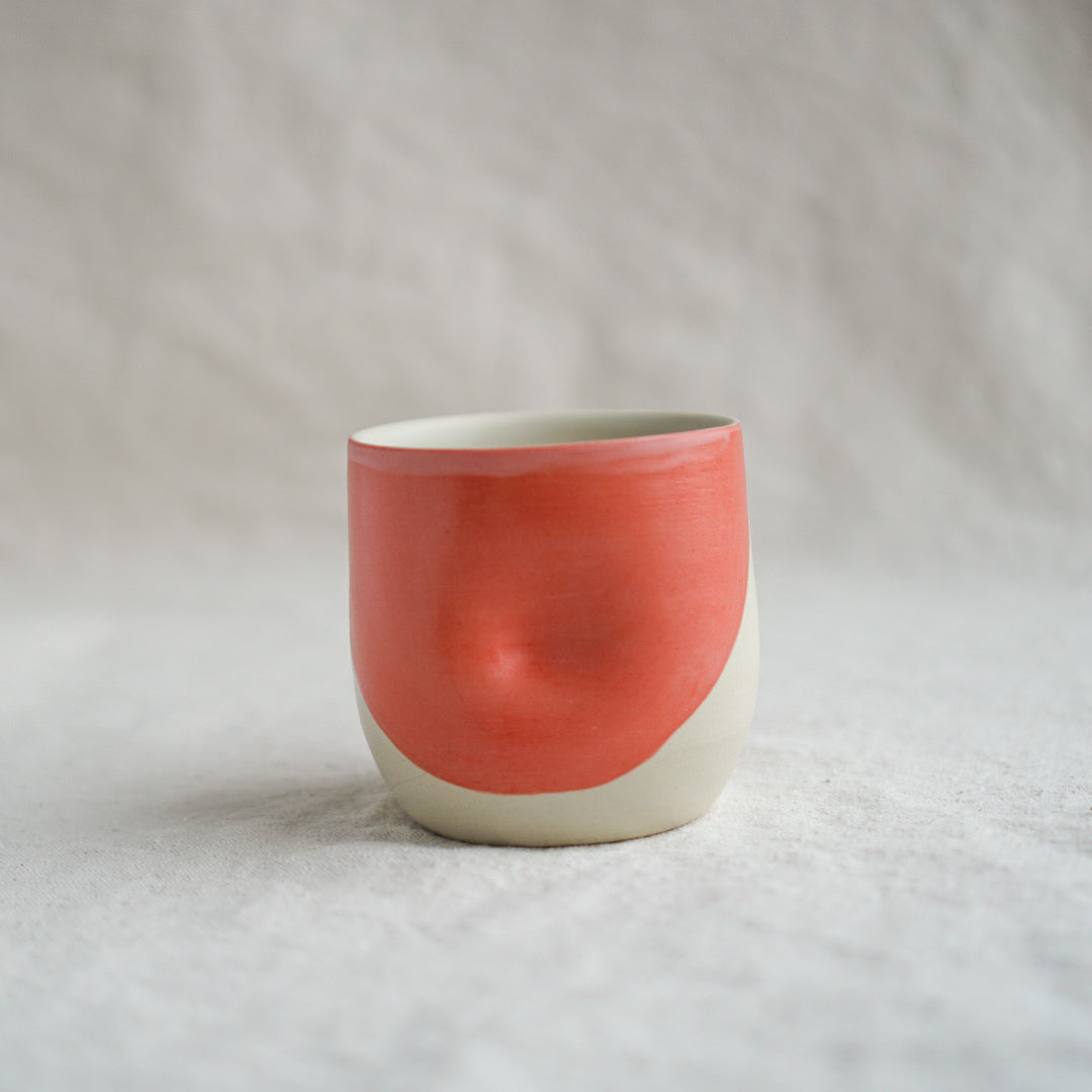 Coral + White Tumbler
