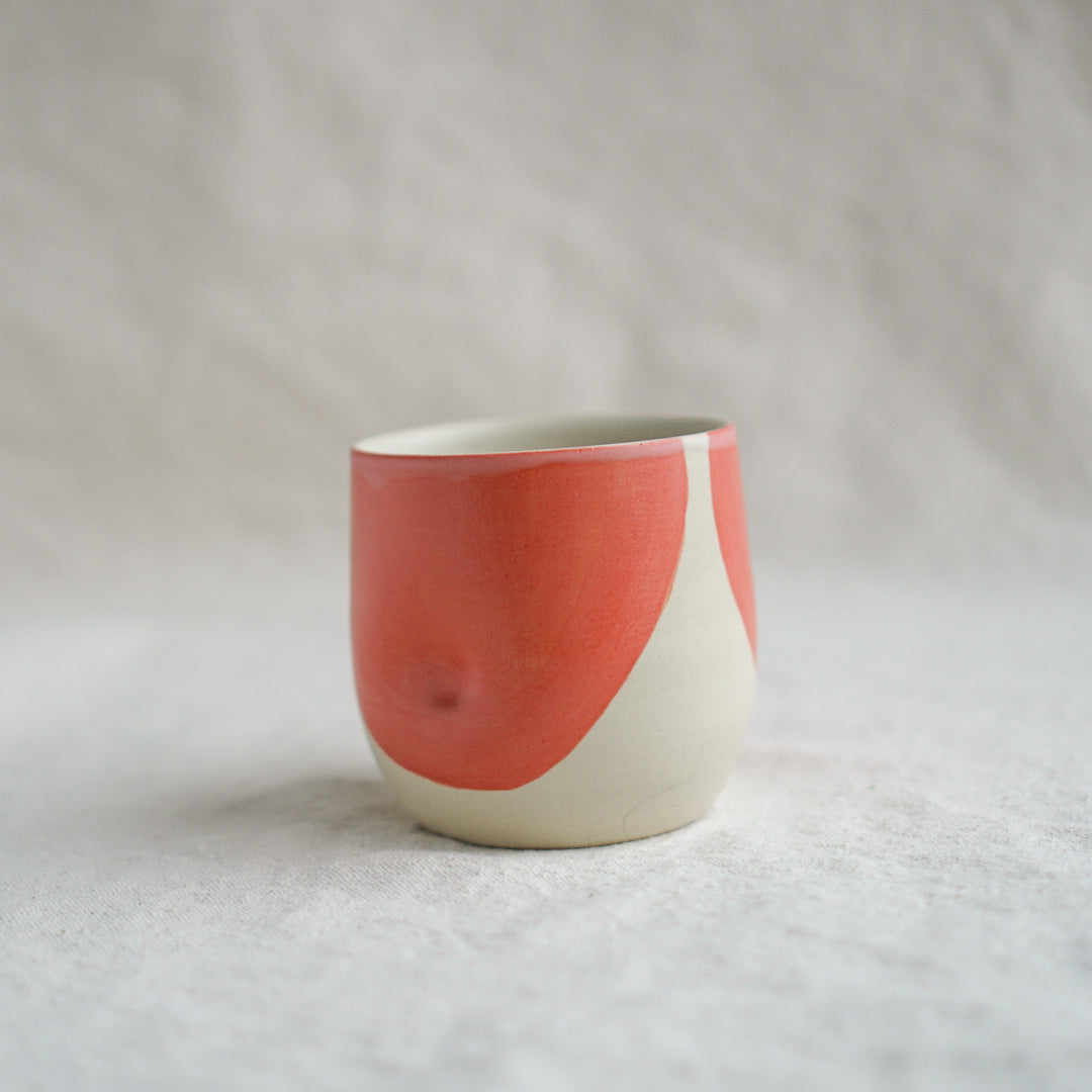 Coral + White Tumbler