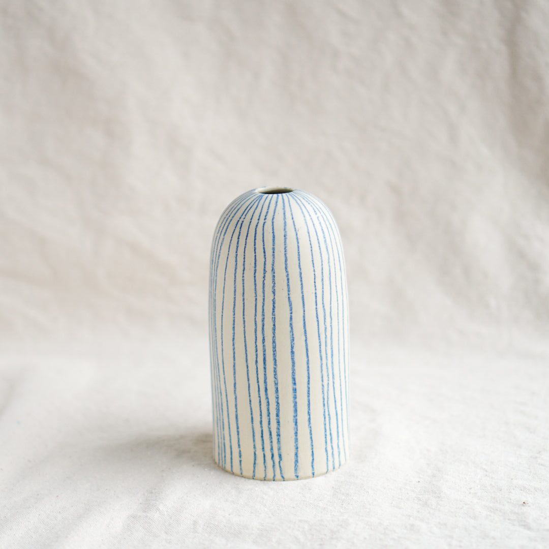 Blue Line Bud Vase