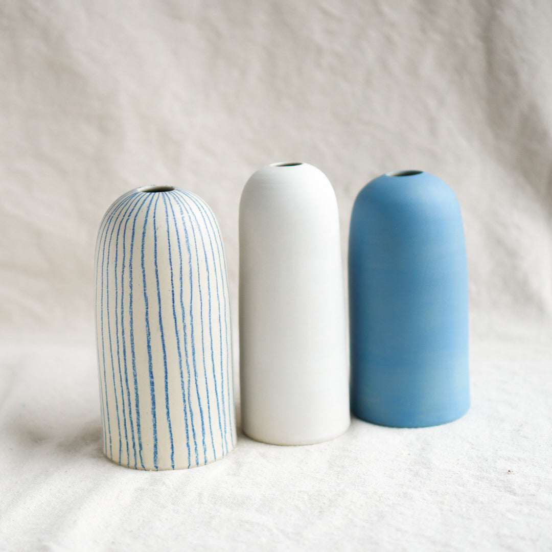 Matte White Bud Vase