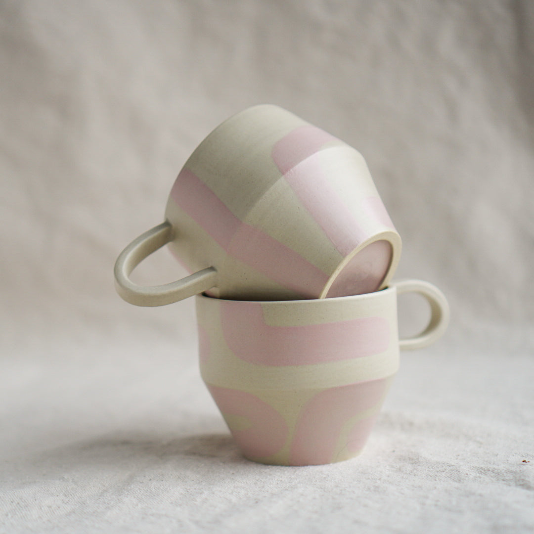 Pink Shapes Mug