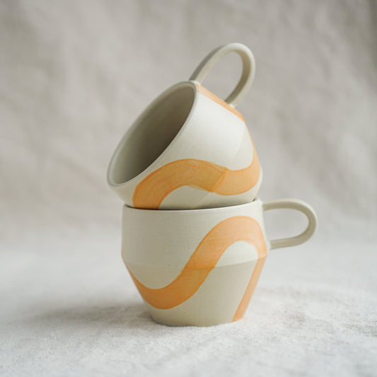 Wavy Yellow Mug