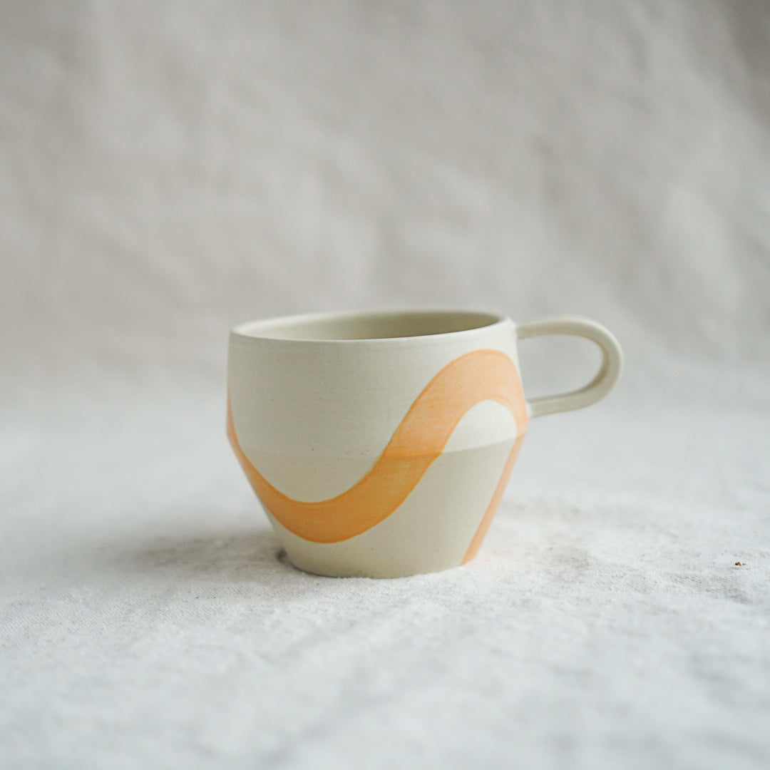 Wavy Yellow Mug