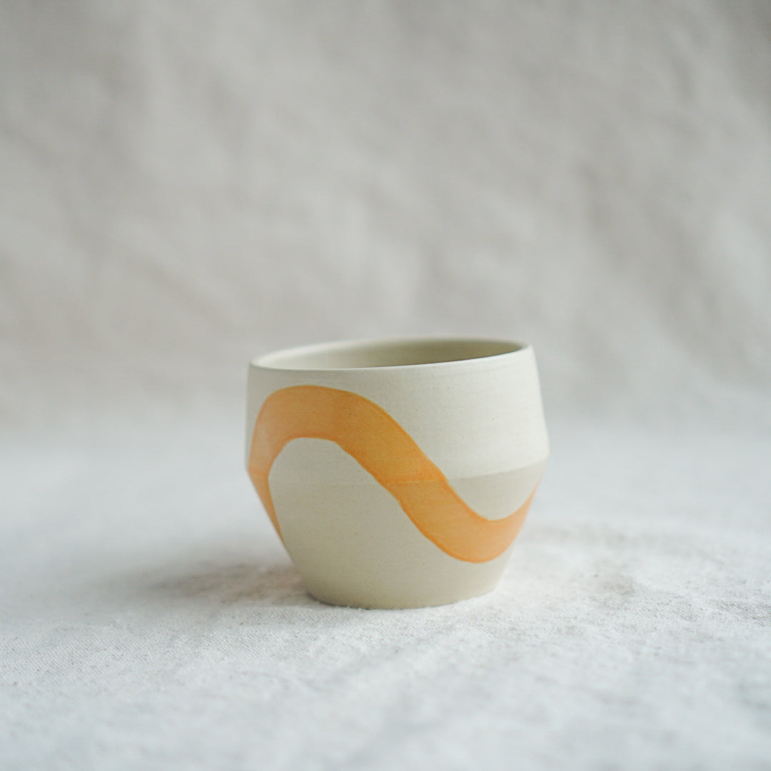 Wavy Yellow Mug