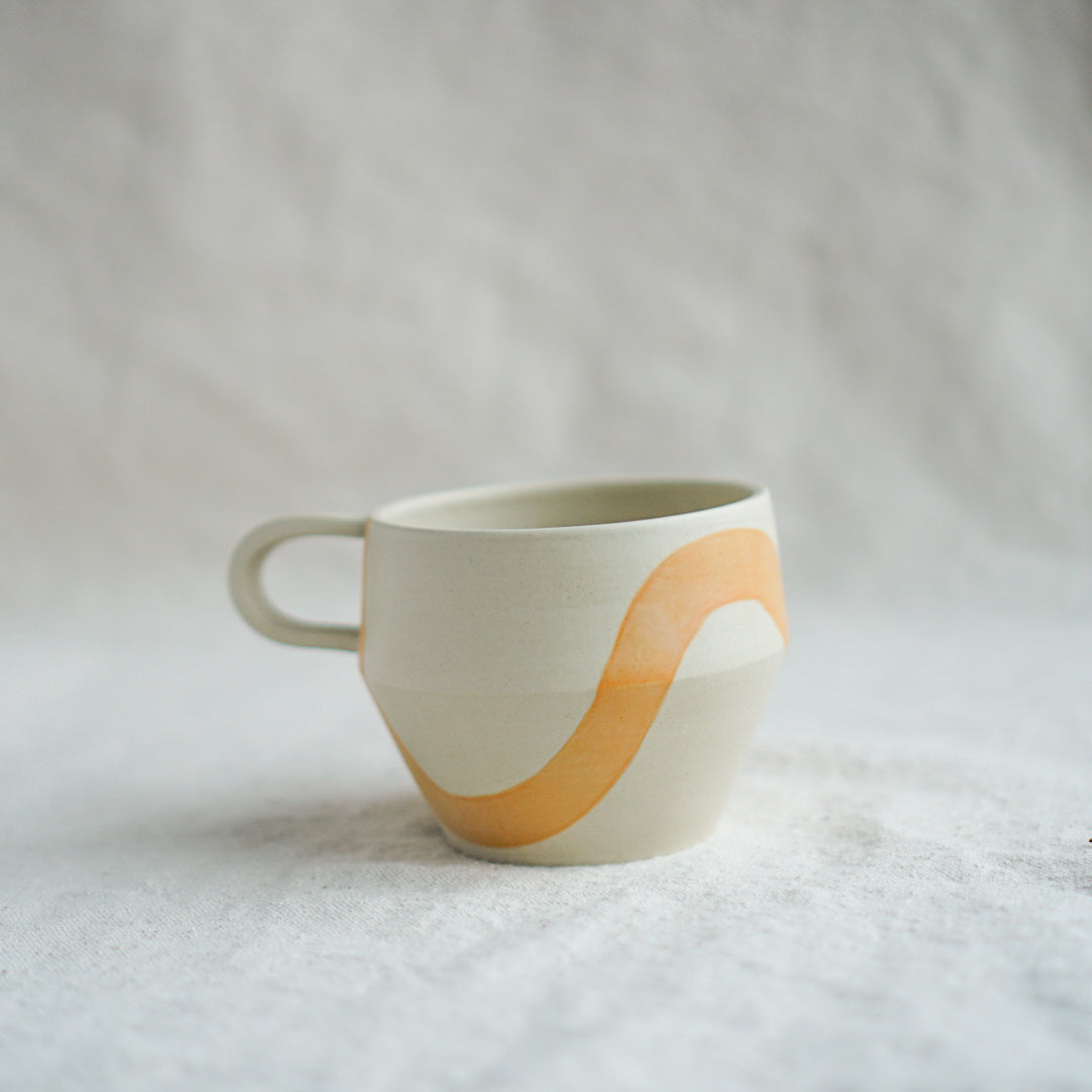 Wavy Yellow Mug