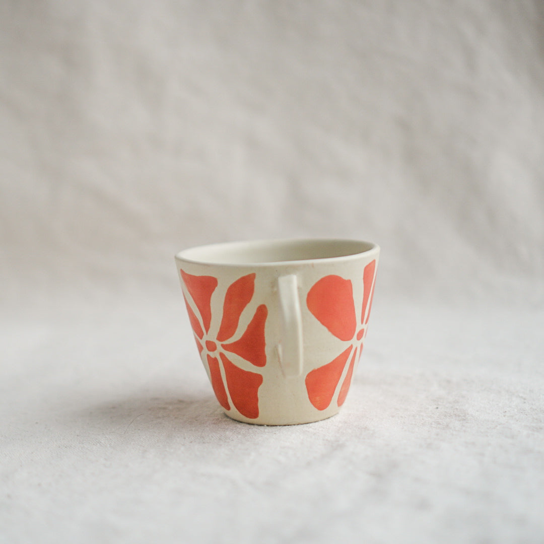 Coral Floral Mug