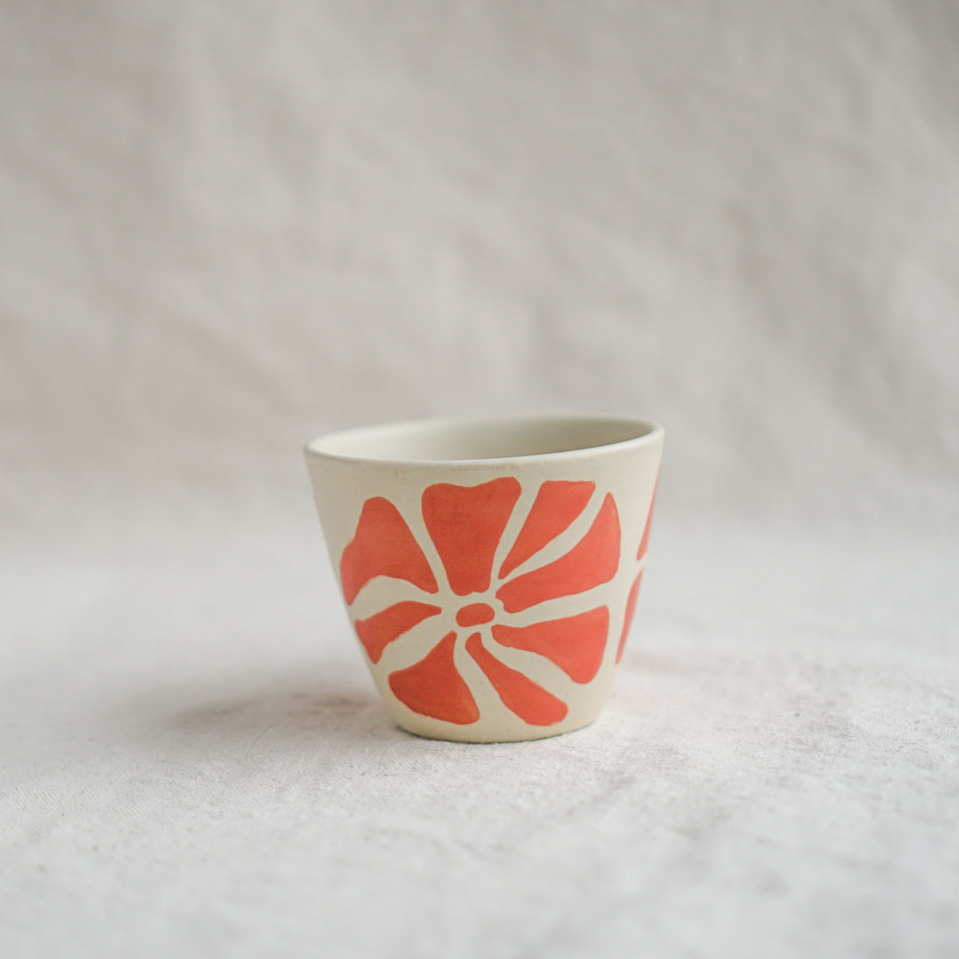 Coral Floral Mug