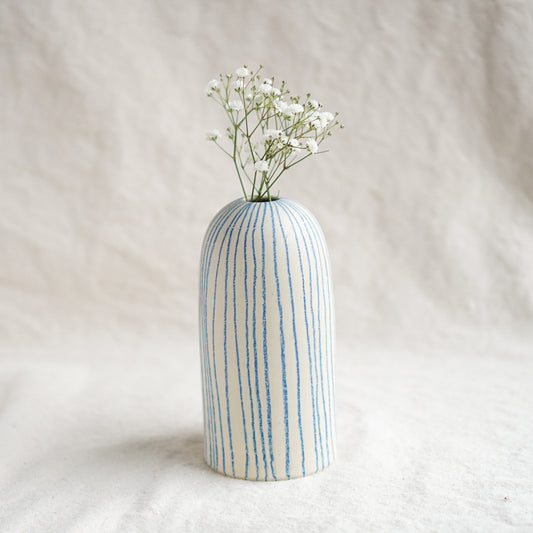 Blue Line Bud Vase