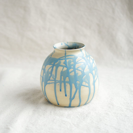 Blue Splatter Vase