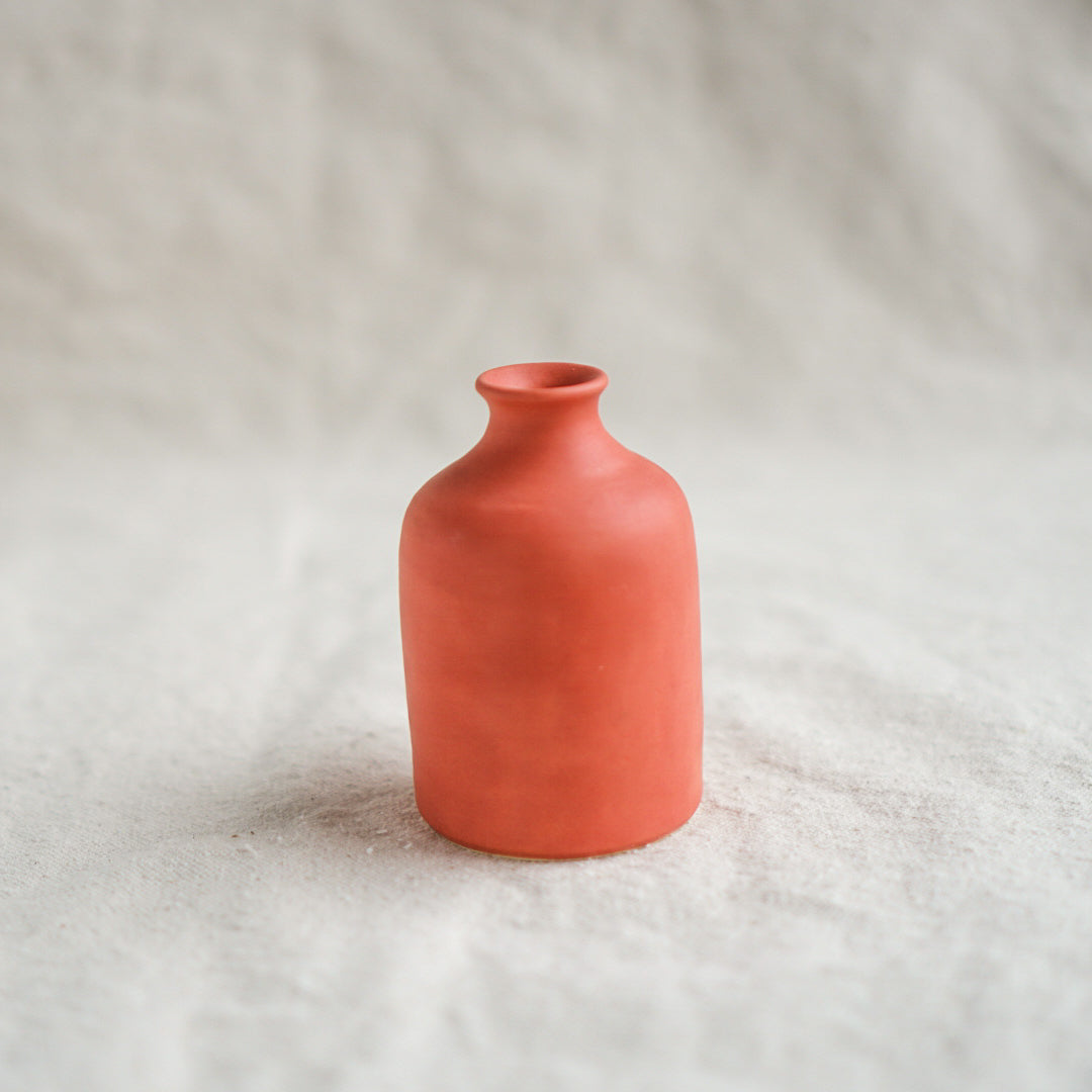 Tiny Bottle Vase- Coral