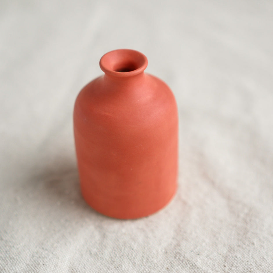 Tiny Bottle Vase- Coral