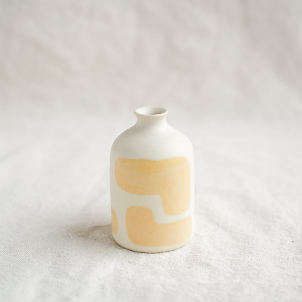 Tiny Bottle Vase- Yellow