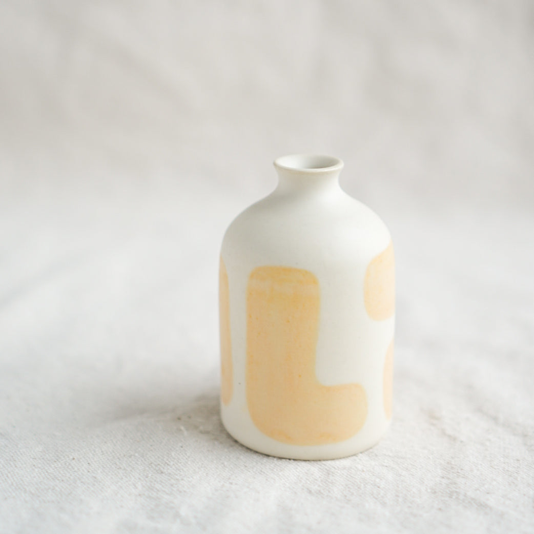 Tiny Bottle Vase- Yellow